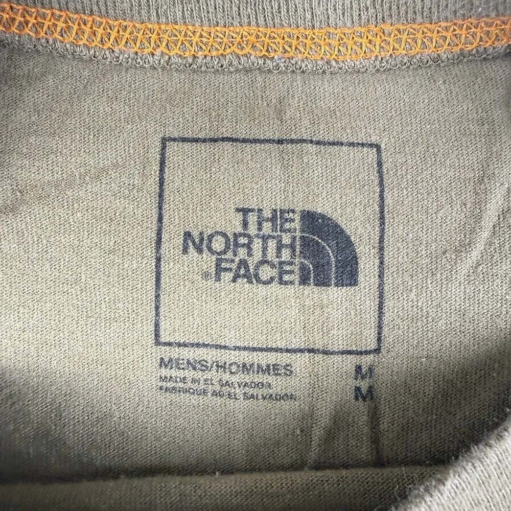 The North Face Men's Medium T-Shirt Olive Green‎ Rock Climbing Graphic Gorpcore